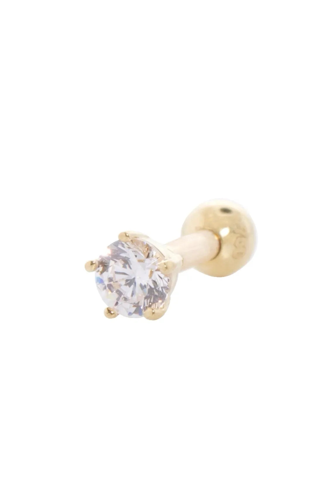 18 Carat Gold - Ear Piercing Cute Crystal