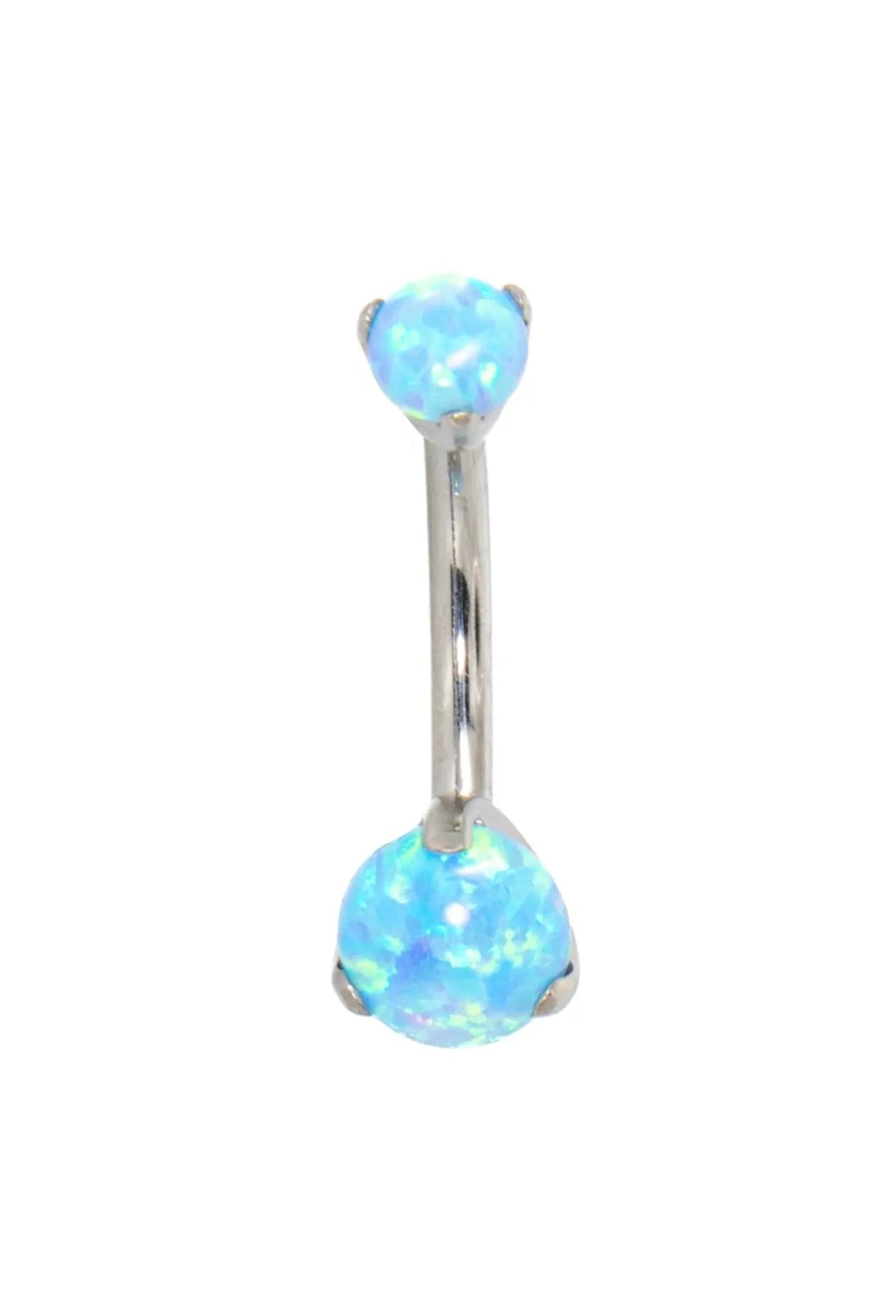 Titanium – Mini Belly Button Piercing Dainty Opals