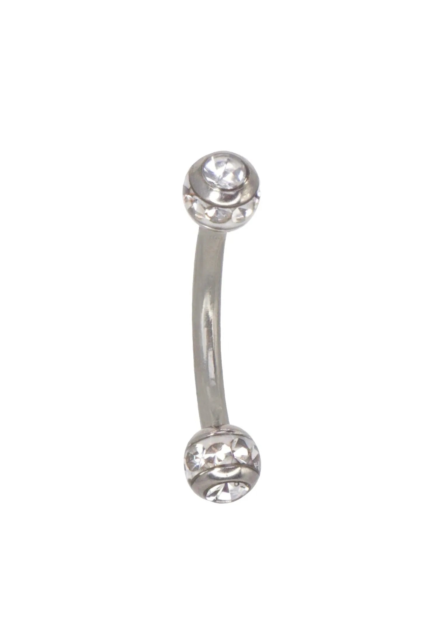 Surgical Steel 316L - Curved Barbell Sparkly Balls