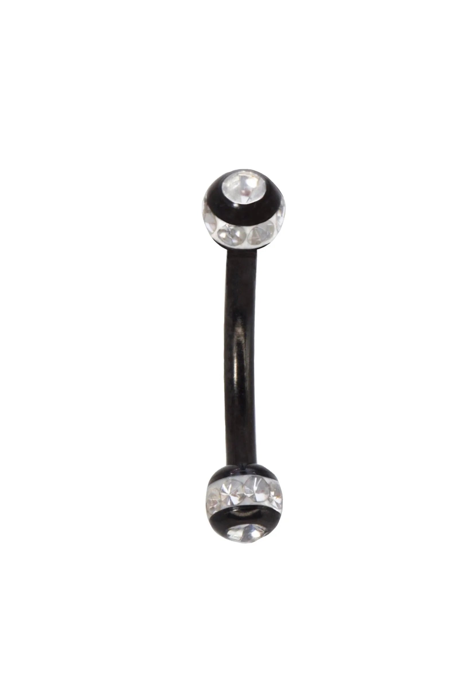 Surgical Steel 316L - Curved Barbell Sparkly Balls