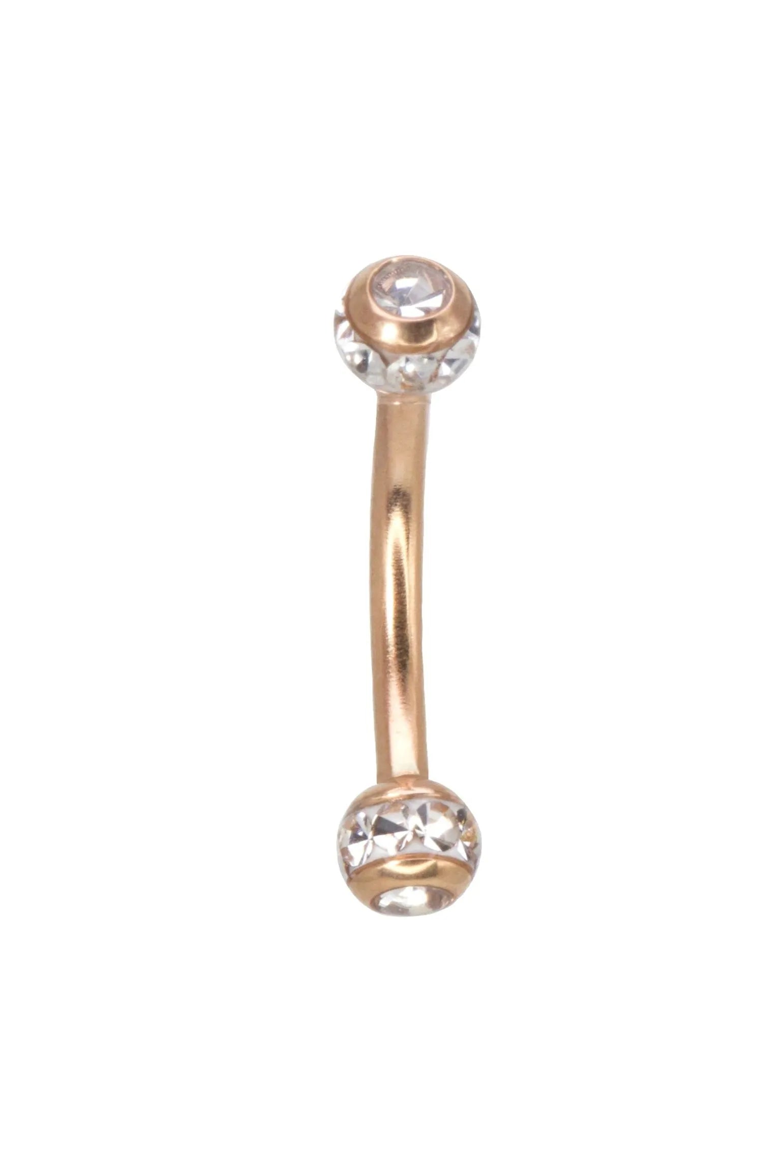 Surgical Steel 316L - Curved Barbell Sparkly Balls