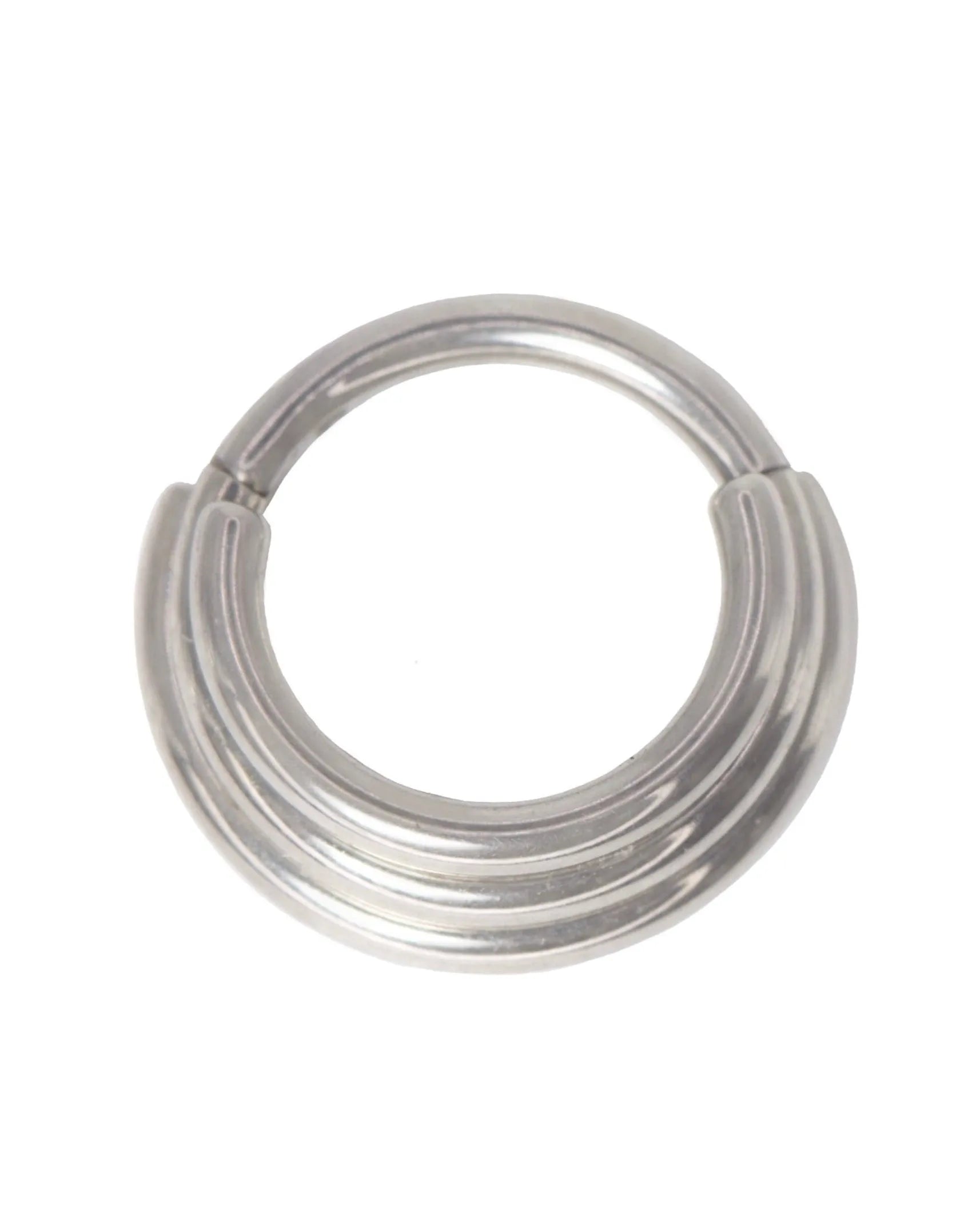 Surgical Steel 316L - Hinged Piercing Hoop 3 Stacked Rings