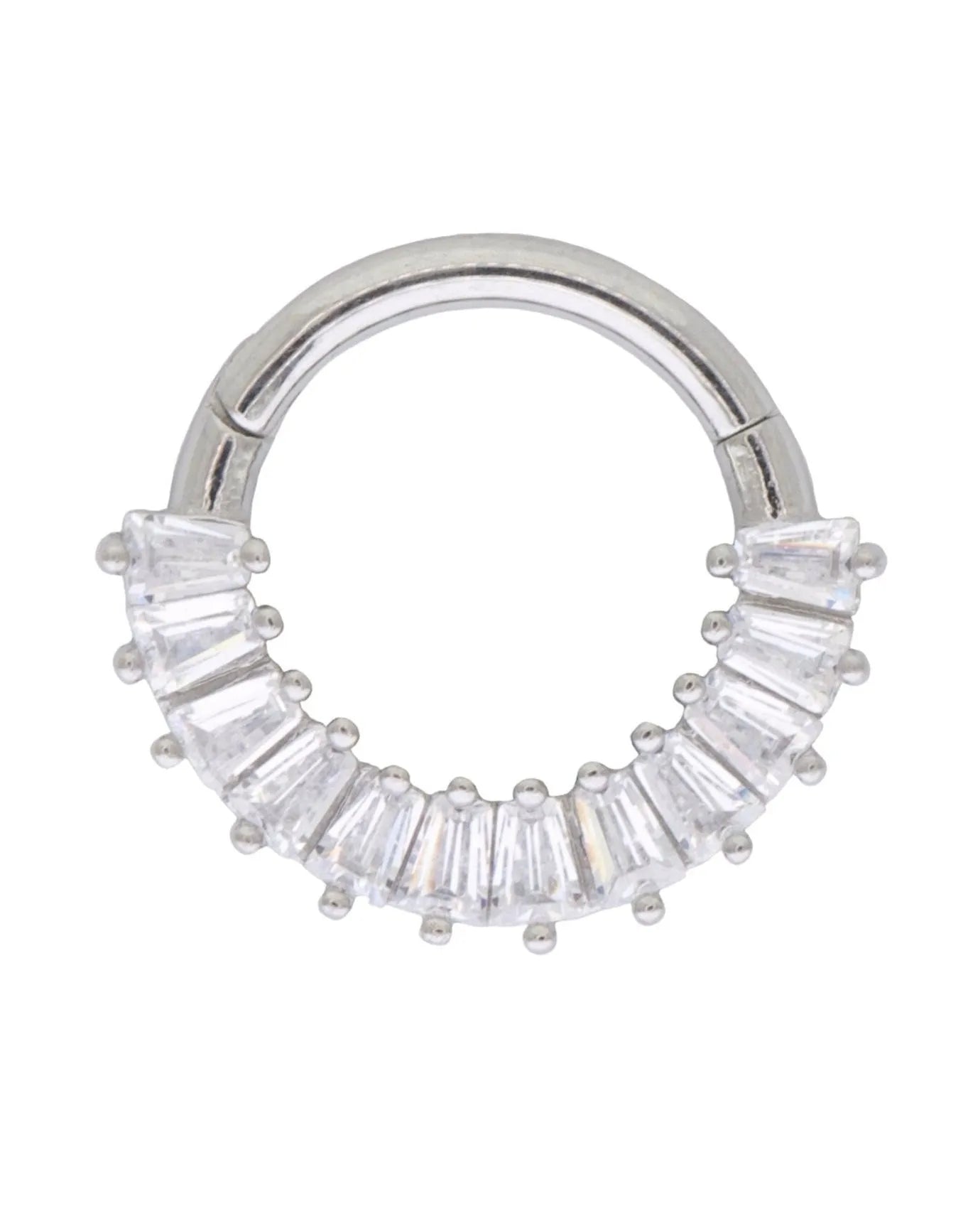 Surgical Steel 316L - Hinged Piercing Hoop Edges