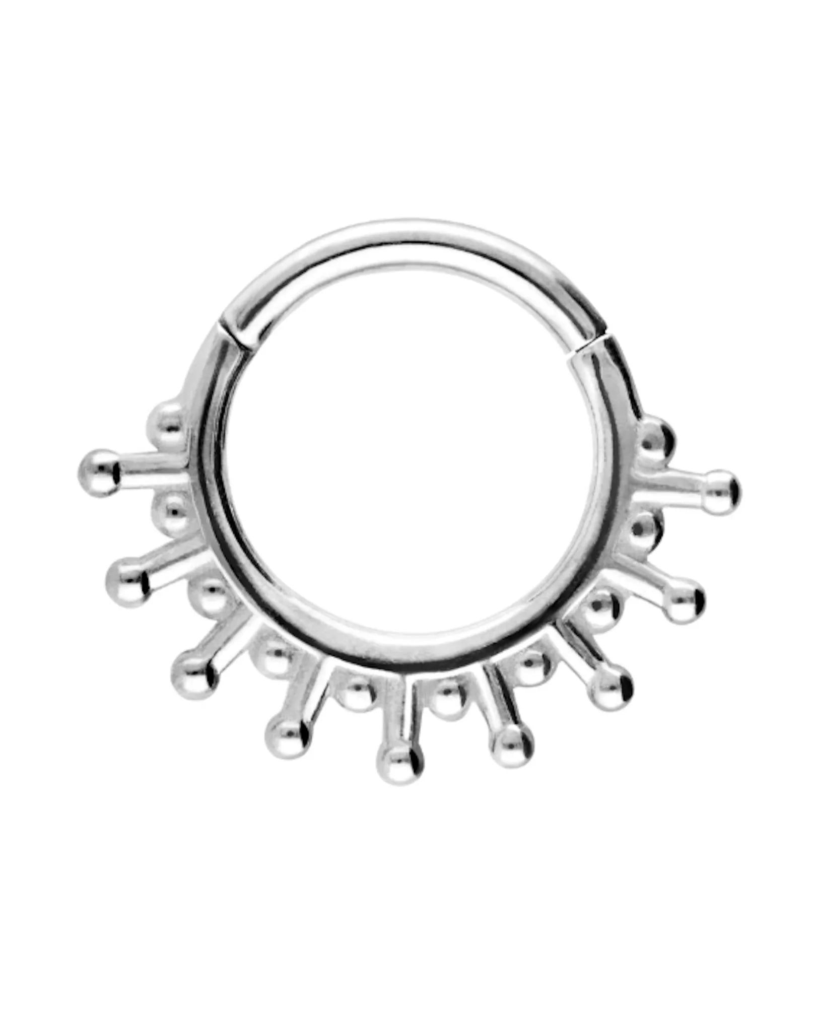 Surgical Steel 316L - Hinged Piercing Clicker Ring Rays