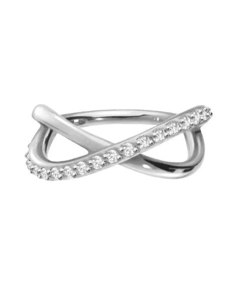 Surgical Steel 316L - Hinged Piercing Hoop Crystal Infinity