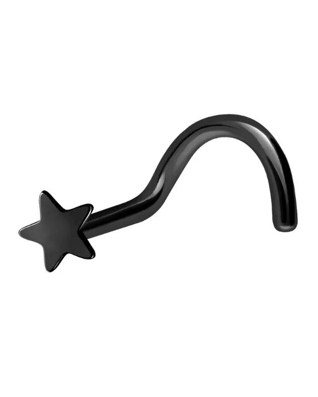 Surgical Steel 316L - Nose Stud Corkscrew Piercing Dainty Star