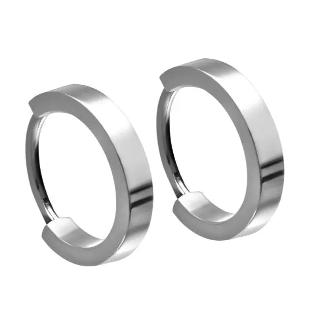 Titanium - Hinged Hoop Earrings - The Elegant Classic